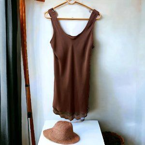 Betsy Johnson  Size L  Mauve Sleeveless dress